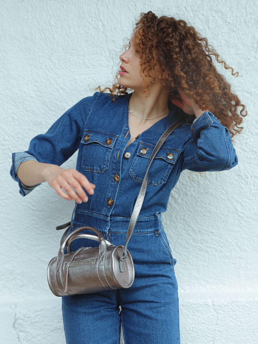 Foto-Tragetasche-Handtasche-silbernes Leder-Damen-Charlie-Stahl-PAUL MARIUS-W30 GM