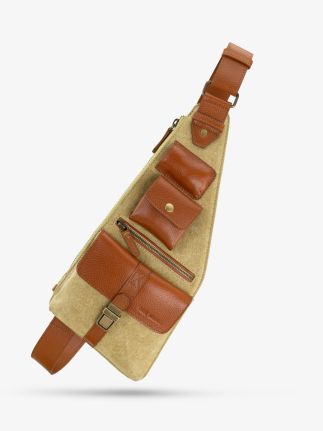 LeHolster – Cognacfarben / Khaki-Stoff