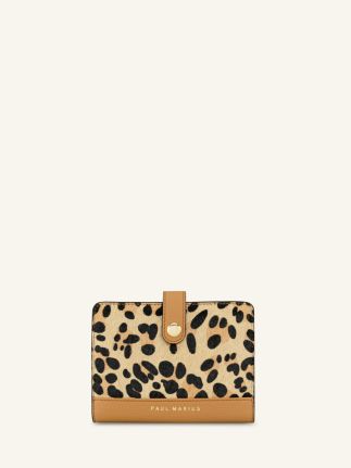 LePortefeuille Jeanne Leopard – Beige