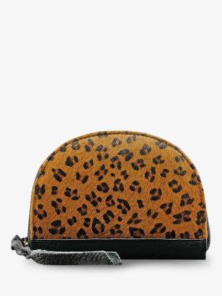 LePortefeuille Manon Leopard – Schwarz
