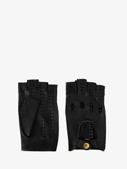 Pilotenhandschuhe für Damen – Schwarz