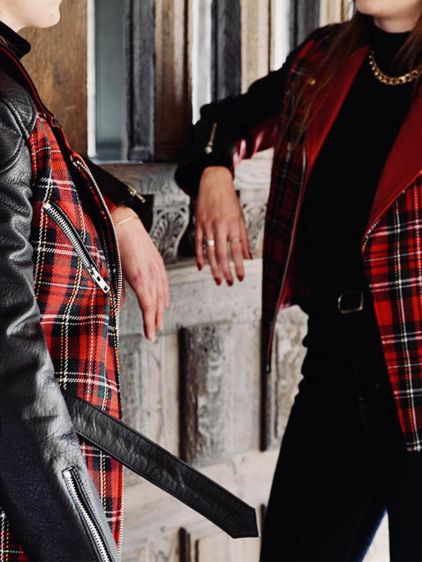 LeTrench – roter tartan