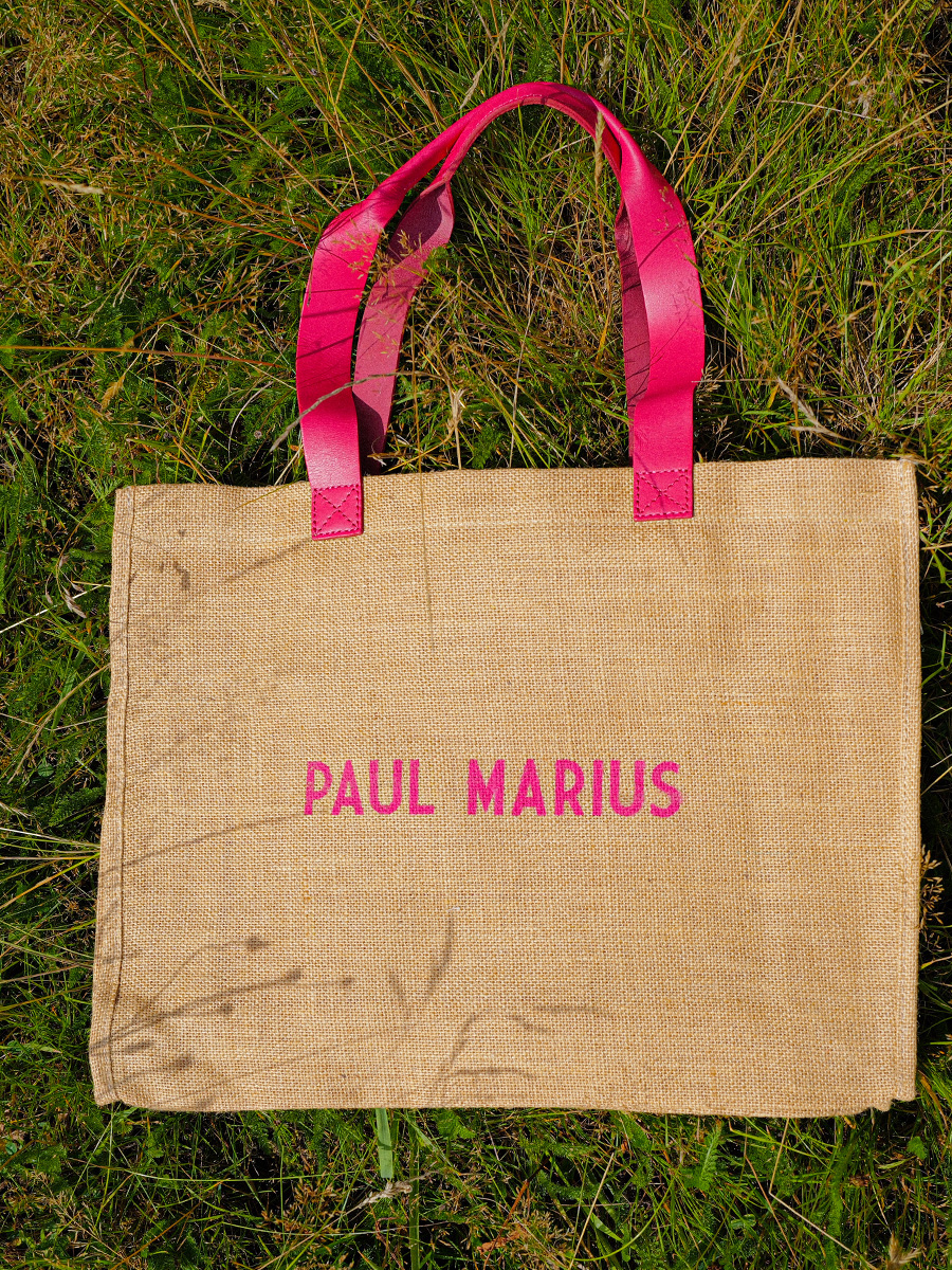 Fotoansicht-Seite-Tasche-Jute-Leder-rosa-LeCabas-Jute-Sorbet-Himbeere-Paul-Marius-SB01-SB-PI