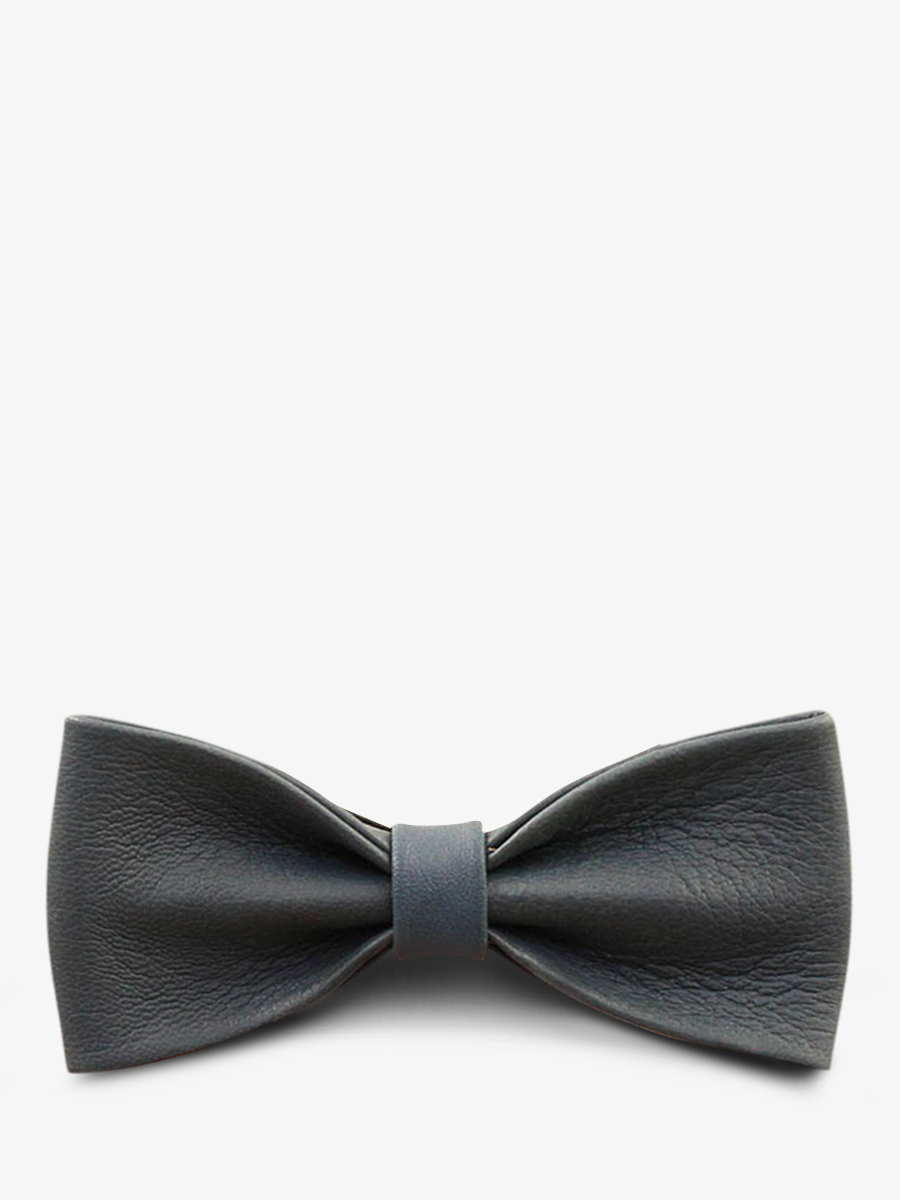 Foto-Vorderansicht-Fliege-Leder-Herren-blau-LeNoeud Papillon-blau-verwaschen-paul-marius-bow-wb