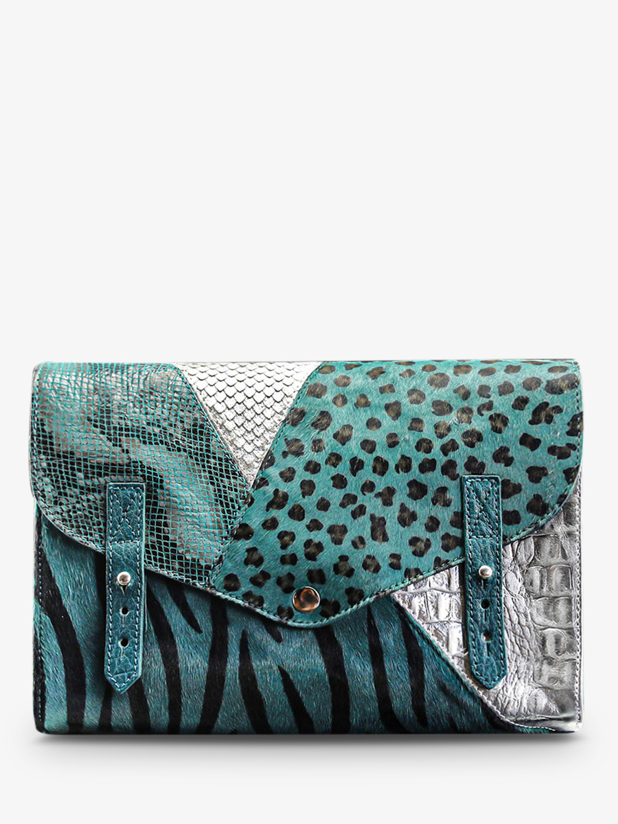 Foto-Vorderansicht-Umhängetasche-Leder-Damen-blau-silber-lindispensable-chimere-blau-pool-silber-paul-marius-w08-ch-blu-s