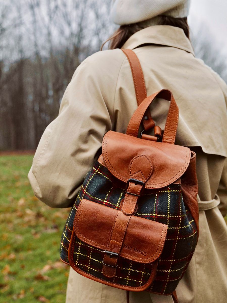 Foto-Trage-Rucksack-Leder-Damen-LeBaroudeur-Celtik-Paul-Marius-M40-Sco-Gr-Ol