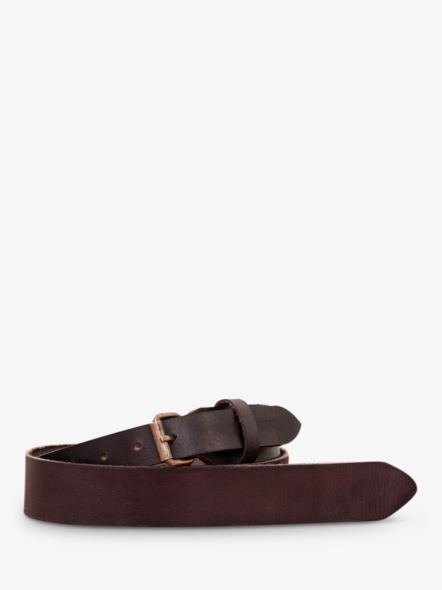 Foto-Seitenansicht-Ledergürtel-für-Herren-schwarz-Laceinture-Indus-Paul-Marius-B-S-DBR90