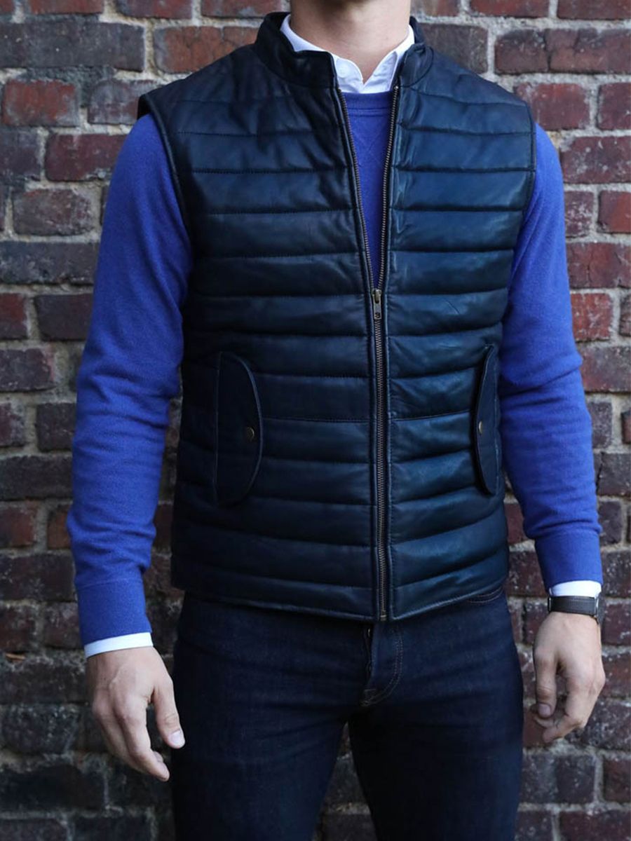 Foto-Rückansicht-Daunenjacke-Herren-Leder-blau-Ladoudoune-Herren-blau-tintenfarben-Paul-Marius-wcm-db-s