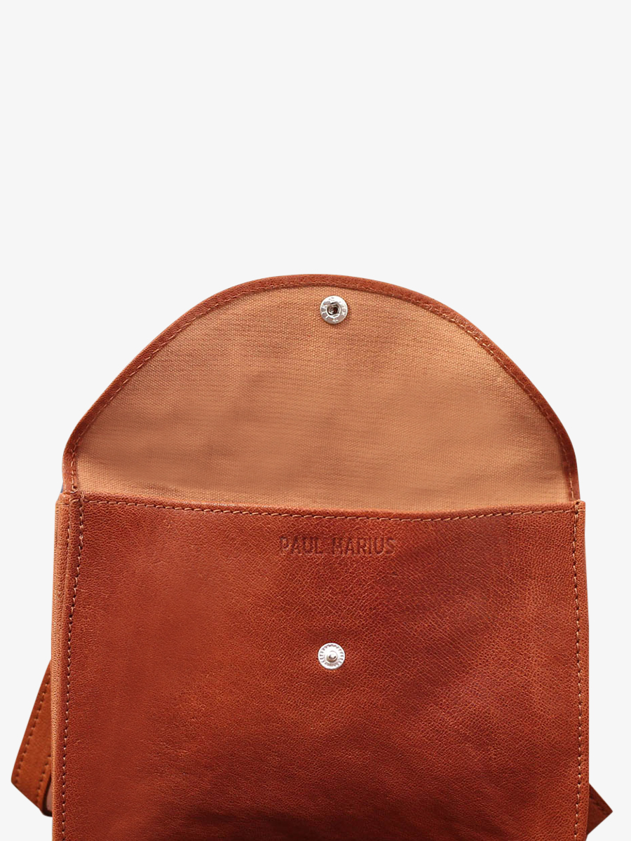 Foto-Innenansicht-Umhängetasche-Leder-Damen-braun-blau-Laminaudiere-natur-blau-Paul-Marius-M301-B-L