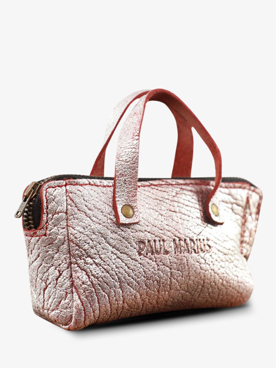 Foto-Ansicht-von-der-Seite-Geldbörse-Leder-silber-MonPremier-Paul-Marius-Brique-Argent-Paul-Marius-BBW-RS