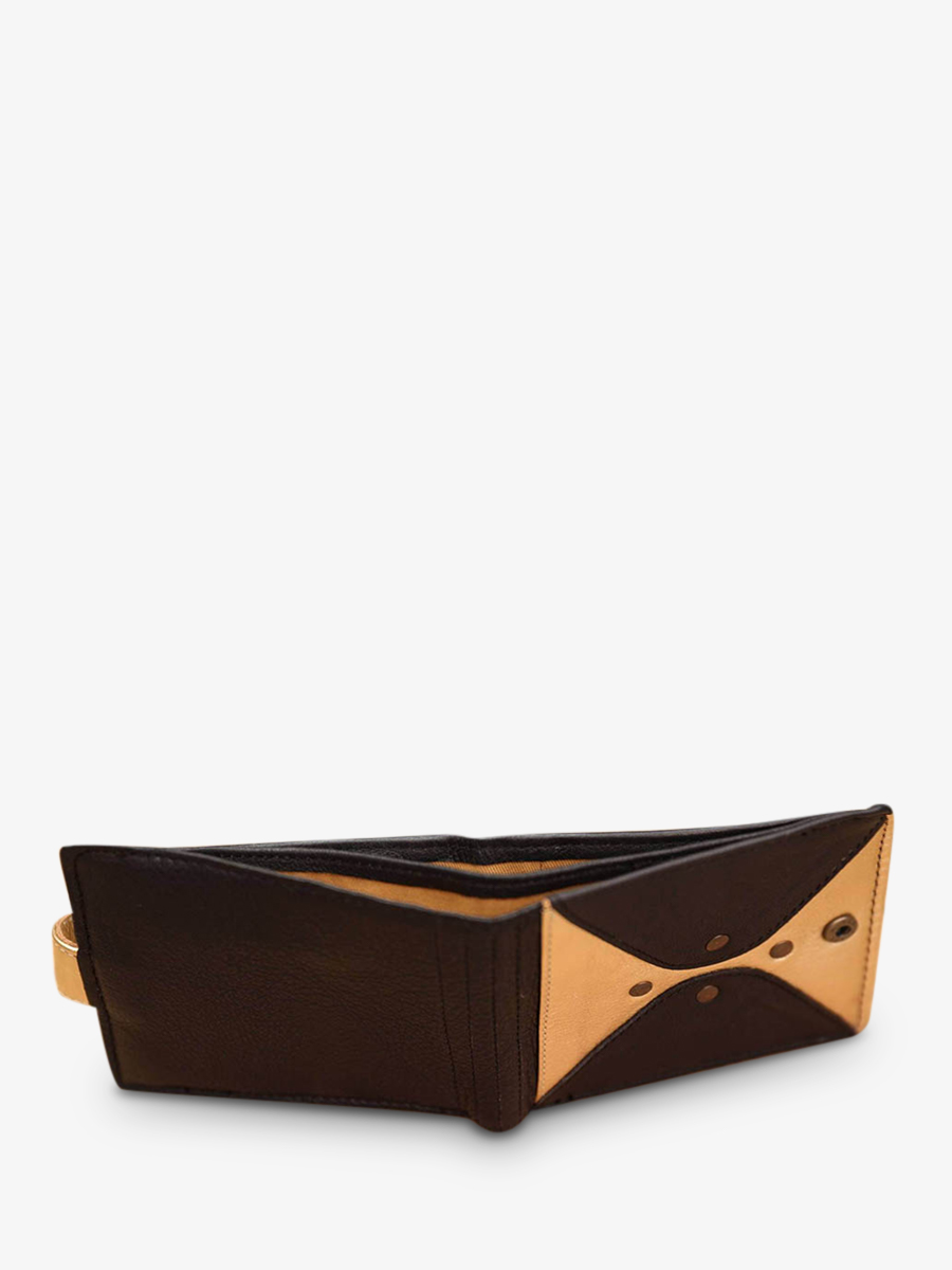 Foto-Tragetasche-Brieftasche-Leder-Damen-schwarz-gold-LePortefeuille-Louise-schwarz-gold-Paul-Marius-M30-B-G