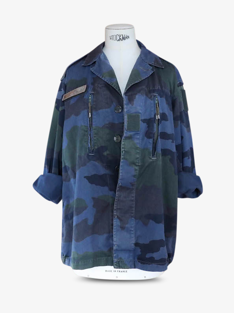 Foto-Vorderansicht-Militärjacke-Baumwolle-blau-Militärjacke-ceruleen-paul-marius-army001-blu-s