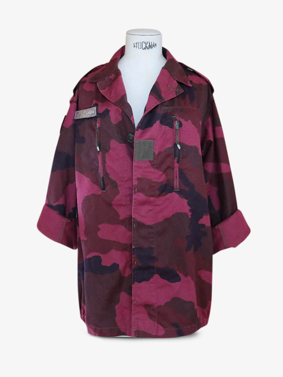 Foto-Vorderansicht-Militärjacke-Baumwolle-rosa-Militärjacke-byzantinisch-Paul-Marius-Army001-pi-s