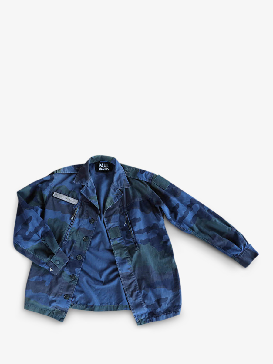 Foto-Rückansicht-Militärjacke-Baumwolle-blau-Militärjacke-ceruleen-paul-marius-army001-blu-s