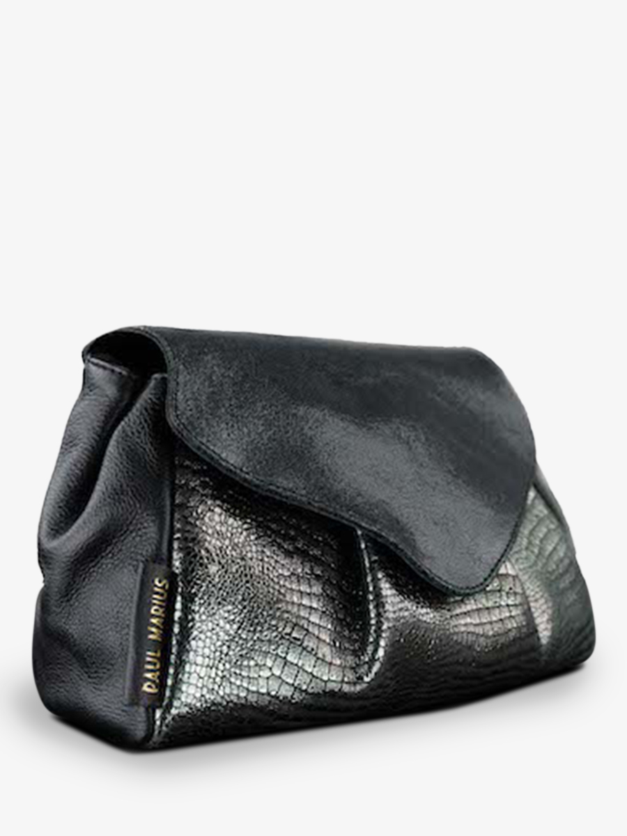 Foto-Seitenansicht-Umhängetasche-Leder-Paulmarius-Suzon-M-Onyx-Paul-Marius-W25M-Onyx