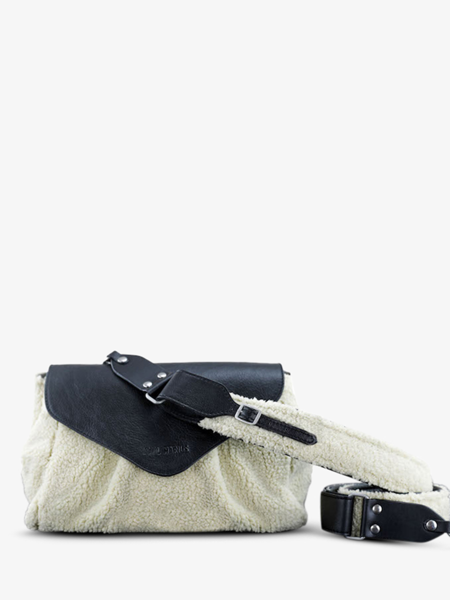 Foto-Vorderansicht-Umhängetasche-Leder-Paul Marius-schwarz-Suzon M-Himalaya-schwarz-geölt-Paul Marius-W25M-SH-W-OBL