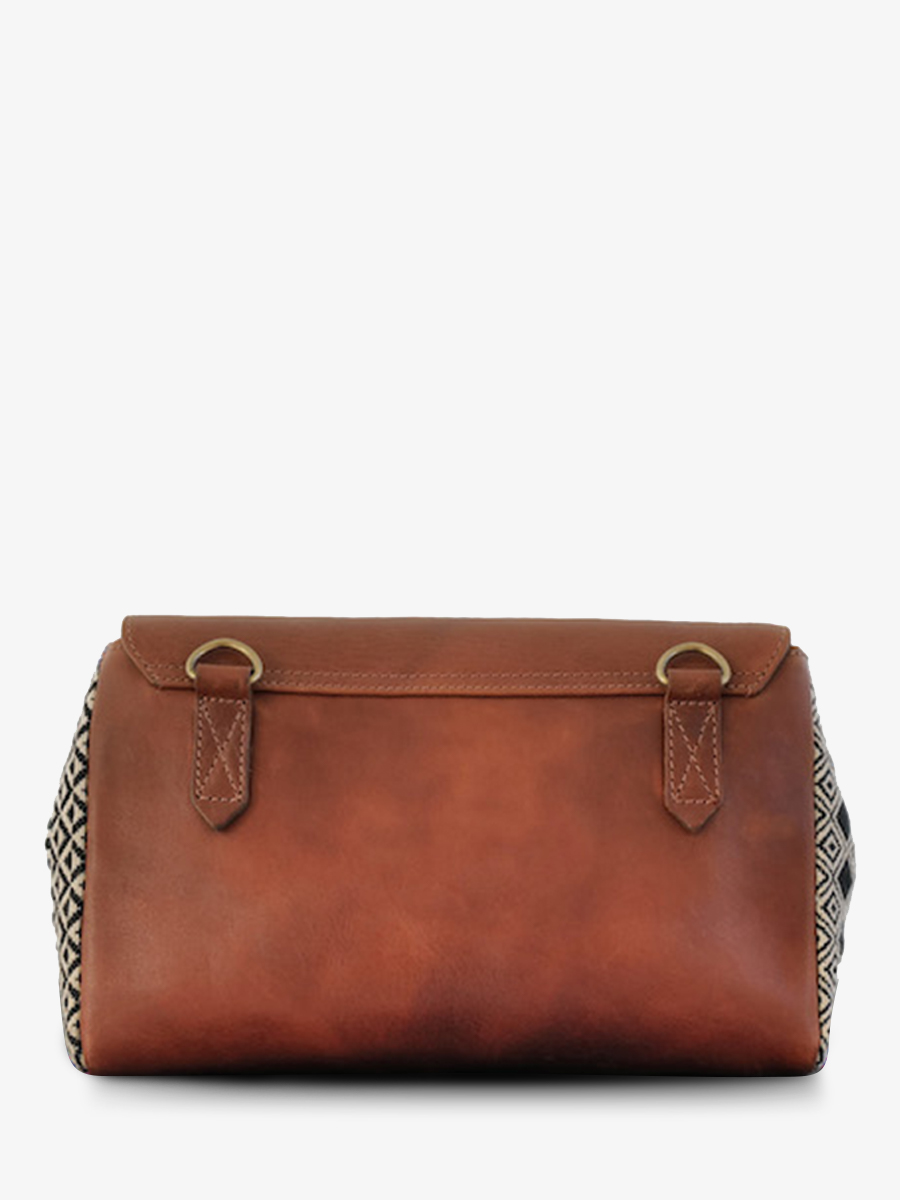 Foto-Rückansicht-Umhängetasche-Leder-Paul Marius-Blau-Weiß-Suzon M-Horizon-Paul Marius-W25M-HOR