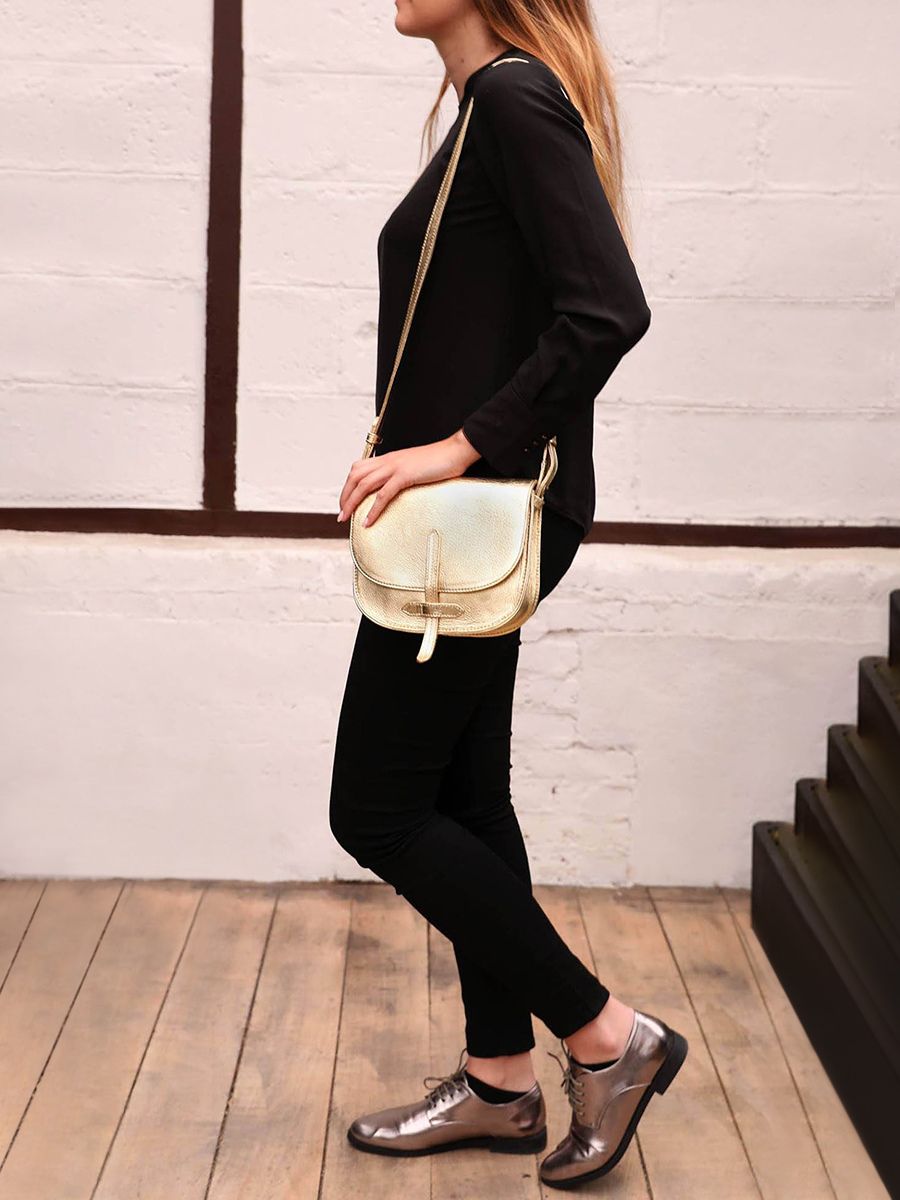Foto-Tragetasche-Umhängetasche-Leder-Damen-Gold-Lidole-Gold-Paul-Marius-w16-g