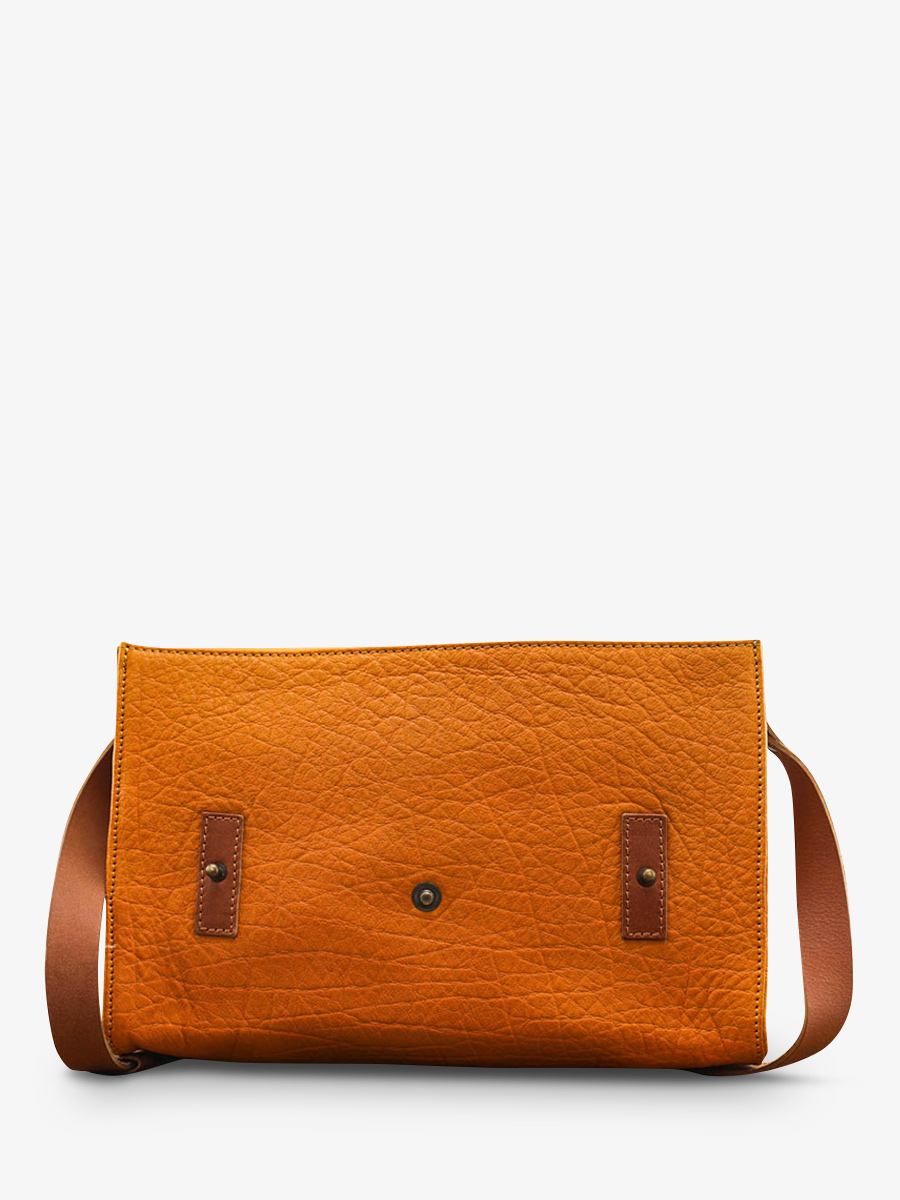 Foto-Seitenansicht-Umhängetasche-aus-Leder-für-Damen-gelb-silber-lindispensable-leopard-safran-argente-paul-marius-w08-lp-y-s