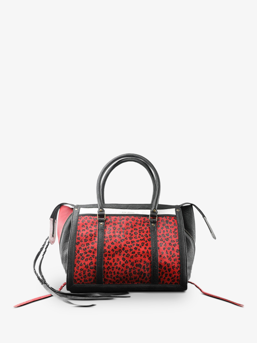 Foto-Seitenansicht-Handtasche-Leder-Business-schwarz-rot-lerive-droite-l-leopard-schwarz-rot-paul-marius-w19l-lp-b-r