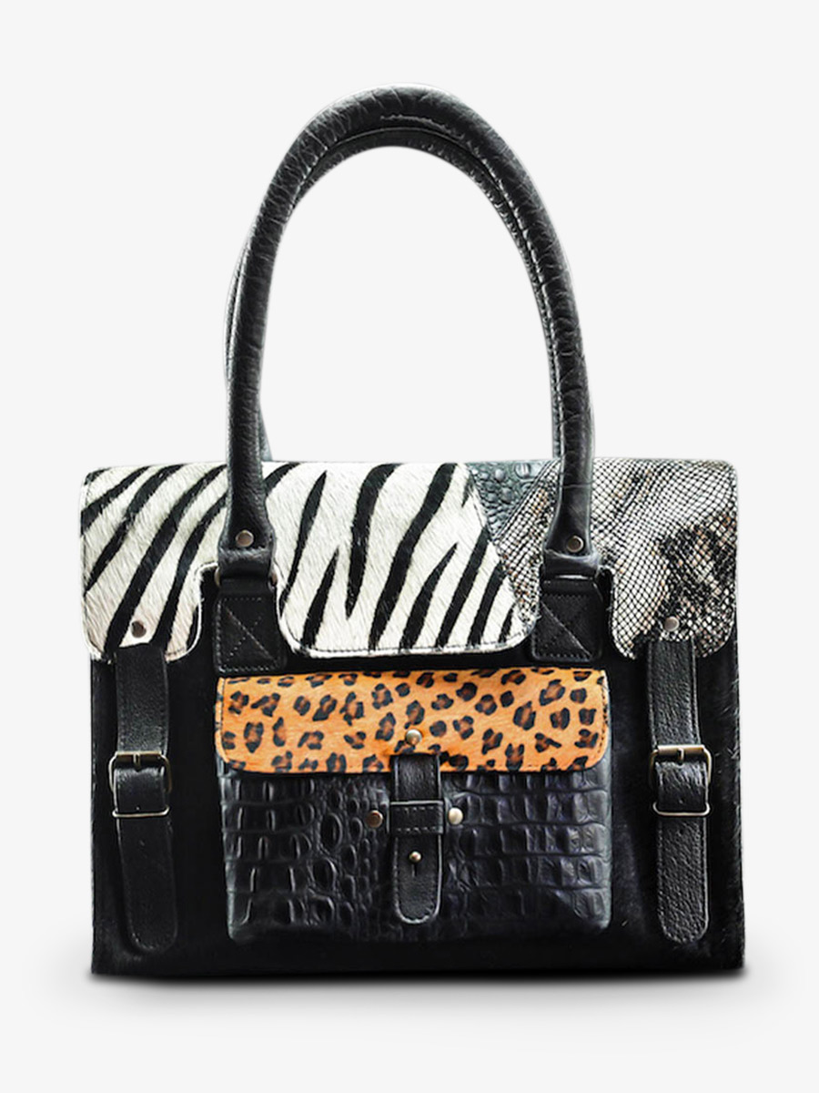 Foto-Vorderansicht-Umhängetasche-Leder-Damen-schwarz-LeRive Gauche-M-Chimère-schwarz-Paul Marius-W01M-CH-B