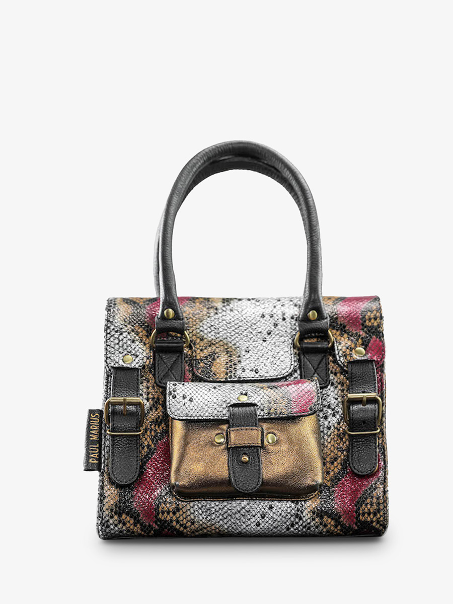 Foto-Seitenansicht-Umhängetasche-aus-Leder-für-Damen-LeRive Gauche S-Byzance-Paul Marius-W01S-Byz