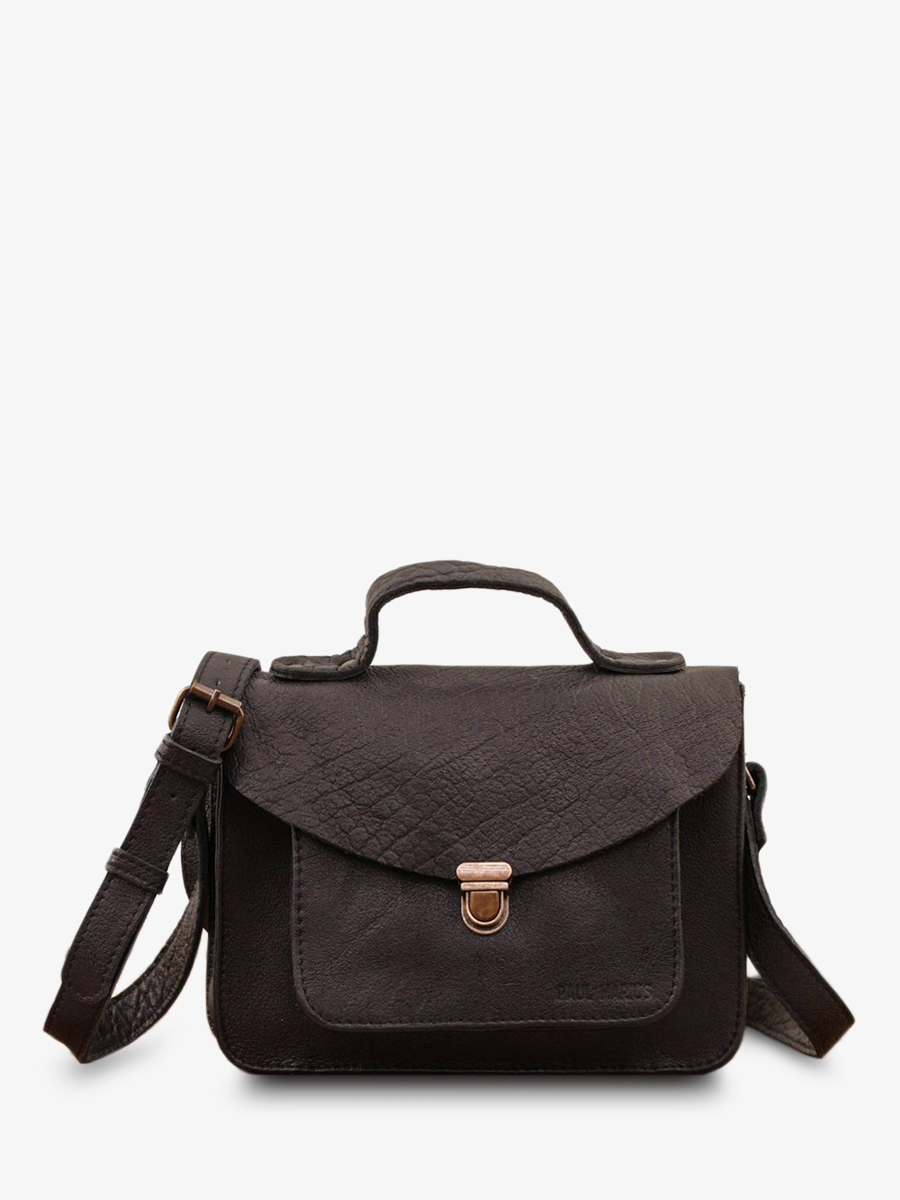 foto-ansicht-von-vorne-umhängetasche-leder-dame-schwarz-mademoiselle-george-schwarz-paul-marius-w05-b