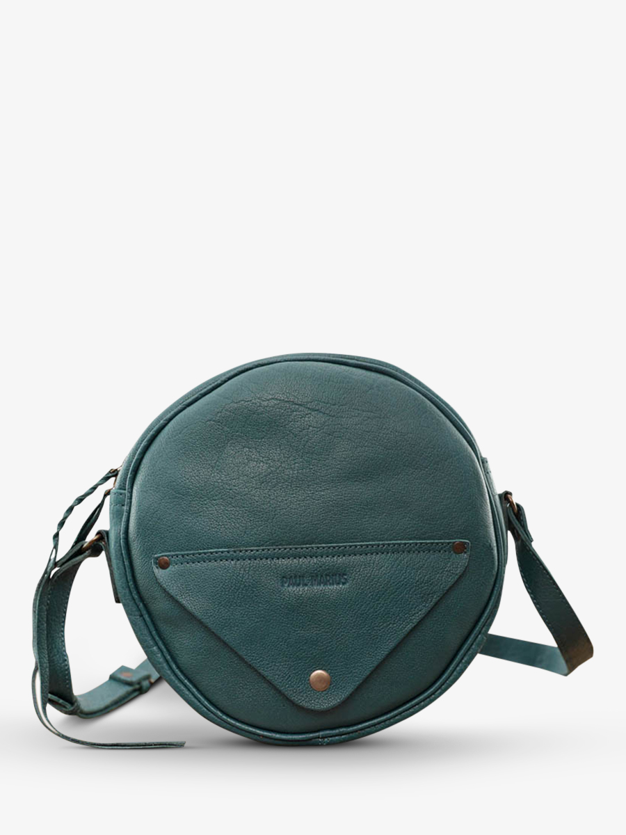 foto-ansicht-von-vorne-umhängetasche-leder-damen-blau-lecrin-blau-piscine-paul-marius-w15-blu