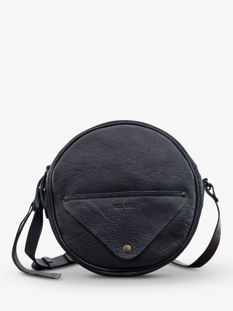 foto-ansicht-von-vorne-umhängetasche-leder-damen-blau-lecrin-blau-tinte-paul-marius-w15-db