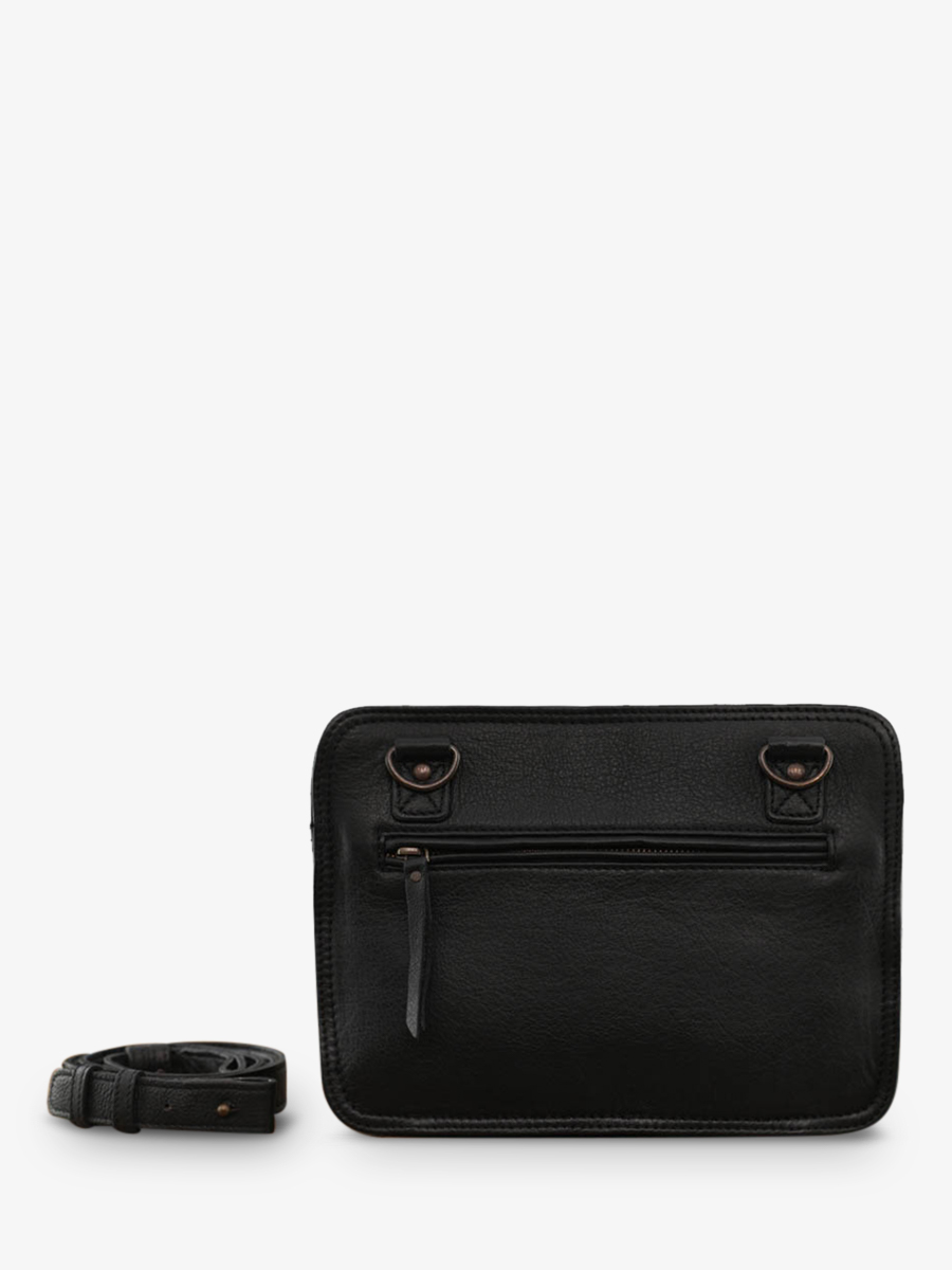 Foto-Rückansicht-Umhängetasche-Leder-Damen-schwarz-LeGraphique-schwarz-Paul-Marius-W17-B