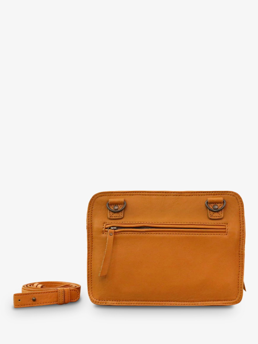 Foto-Rückansicht-Umhängetasche-Leder-Damen-gelb-LeGraphique-Safran-Paul-Marius-W17-Y