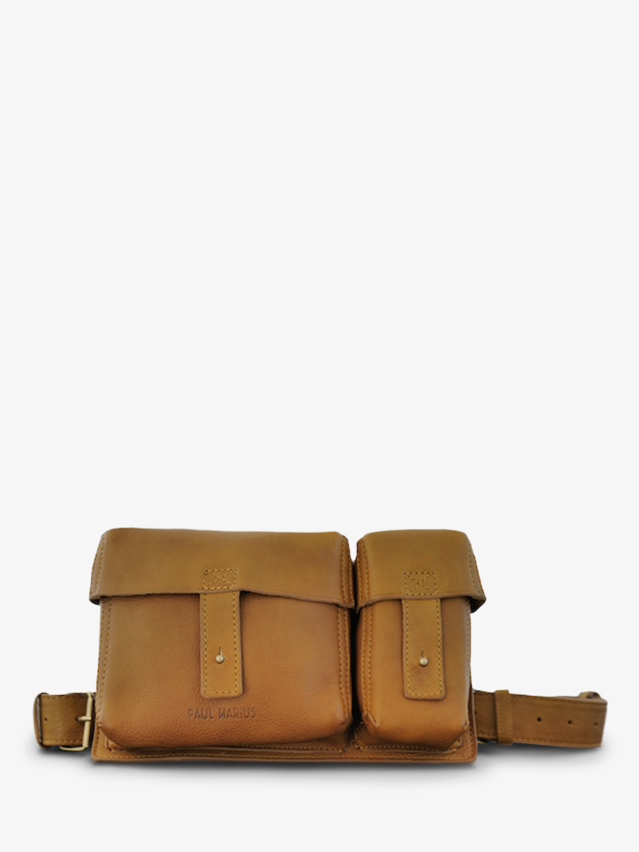 foto-ansicht-von-vorne-umhängetasche-leder-damen-braun-cartouchiere-honig-öl-paul-marius-m401-ody
