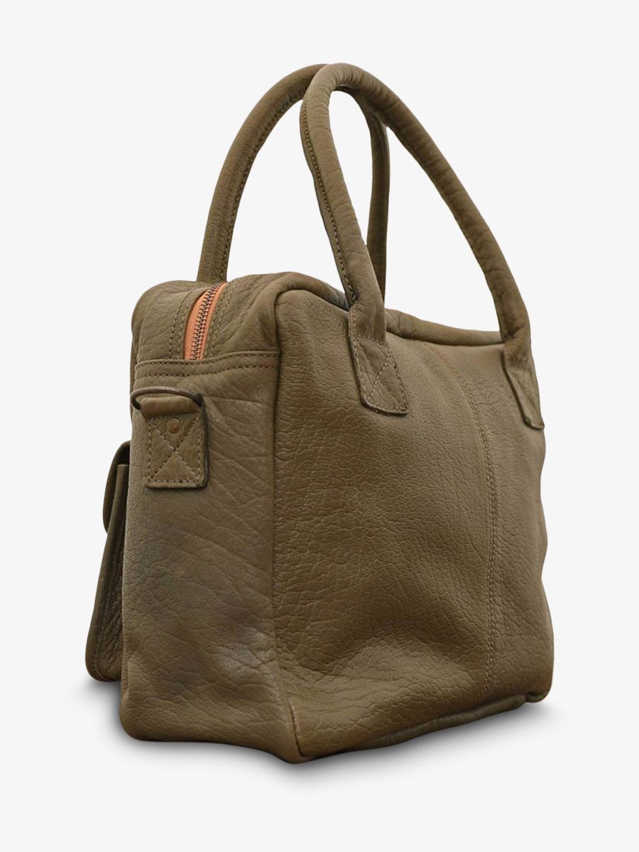 Foto-Seitenansicht-Dokumententasche-Leder-Damen-kaki-ledandy-kaki-paul-marius-w04-k