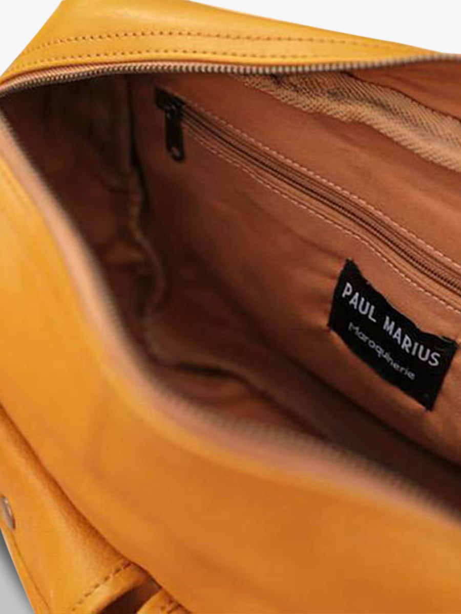 Foto-Innenansicht-Dokumententasche-Leder-Damen-gelb-LeDandy-Safran-Paul-Marius-W04-Y