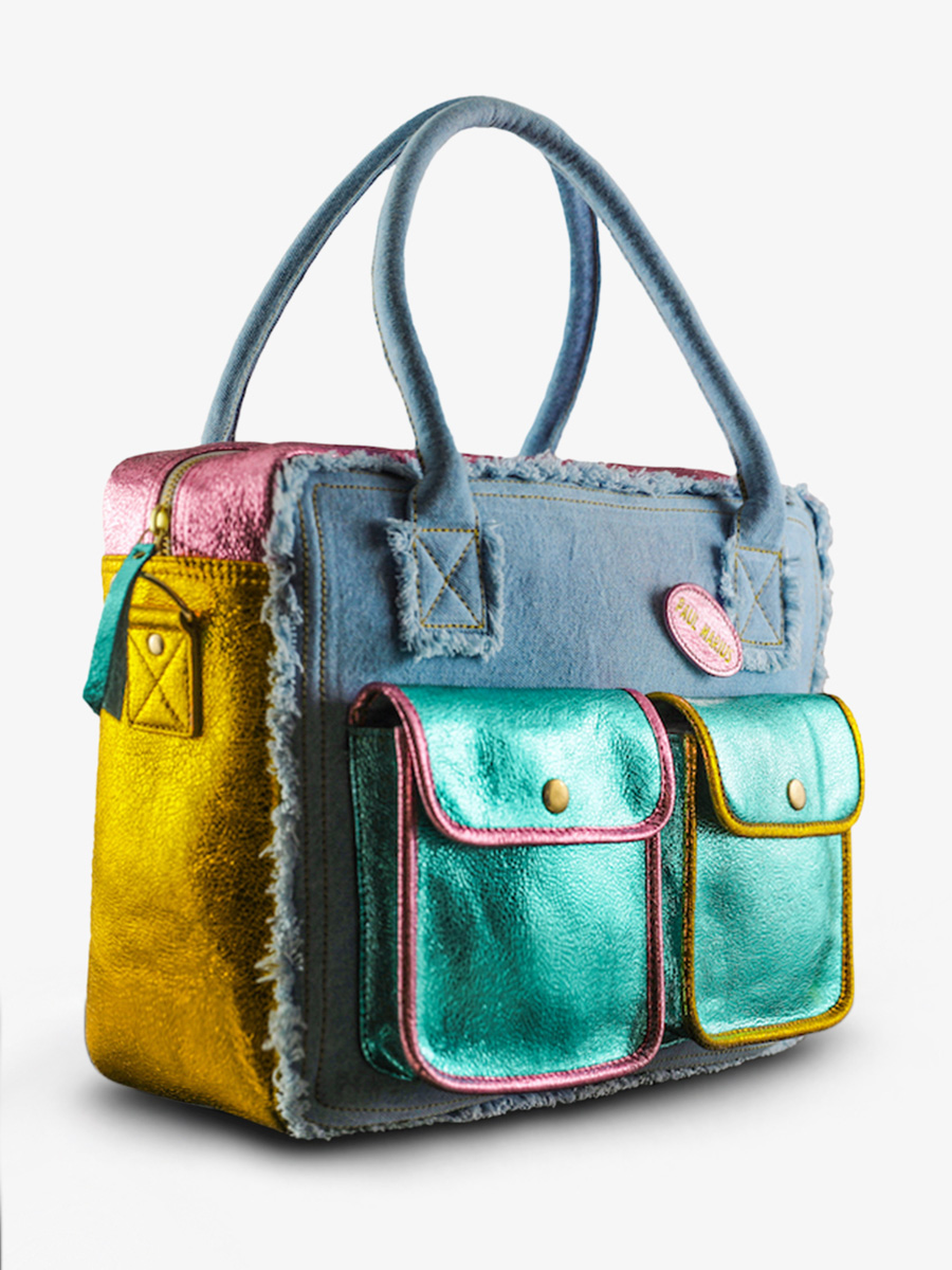 Foto-Seitenansicht-Dokumententasche-Leder-Damen-LeDandy-90s-Paul-Marius-W04-Denim