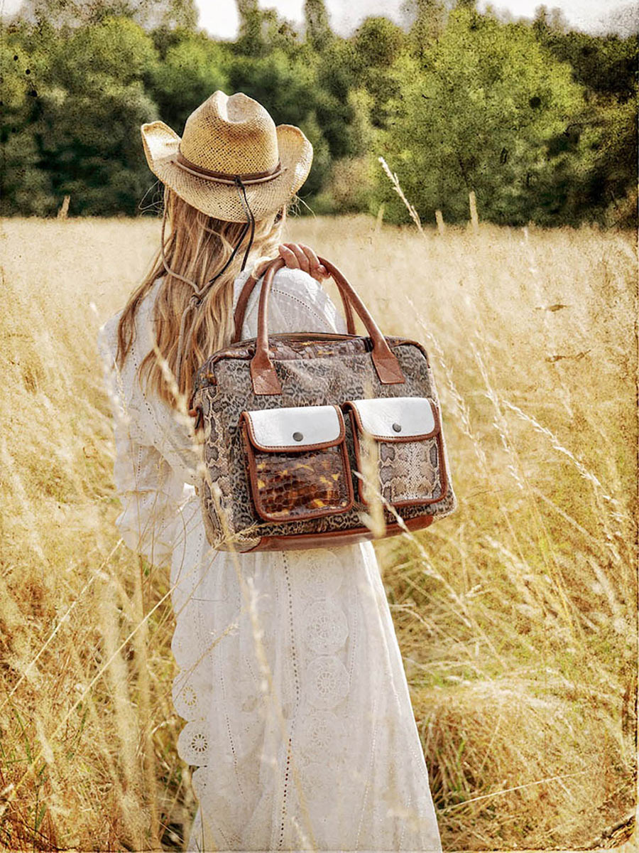 Foto-Tragetasche-Dokumententasche-Leder-Damen-mehrfarbig-LeDandy-Chimere-Colorado-Paul-Marius-W04-CH-CL