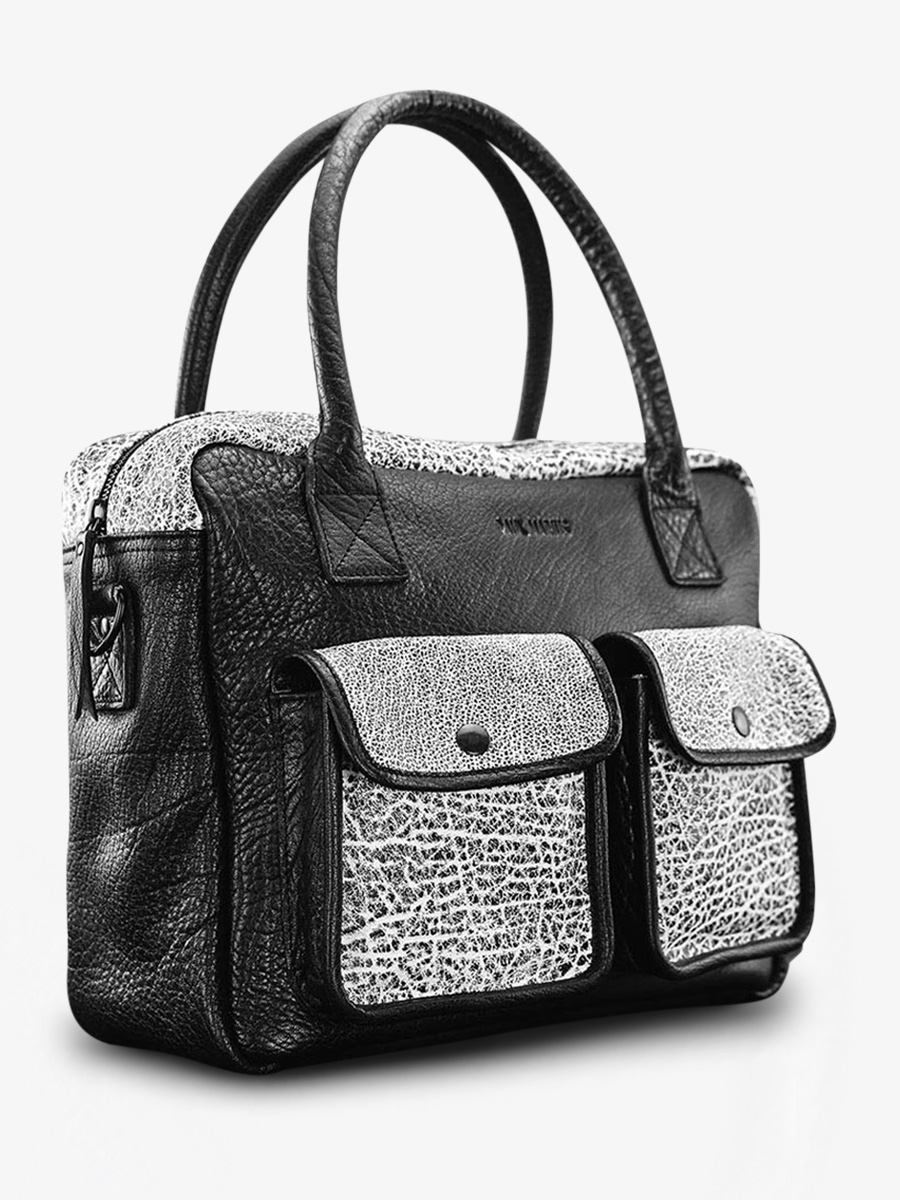 Foto-Seitenansicht-Dokumententasche-Leder-Damen-LeDandy-Empreinte-Paul-Marius-W04-B-W