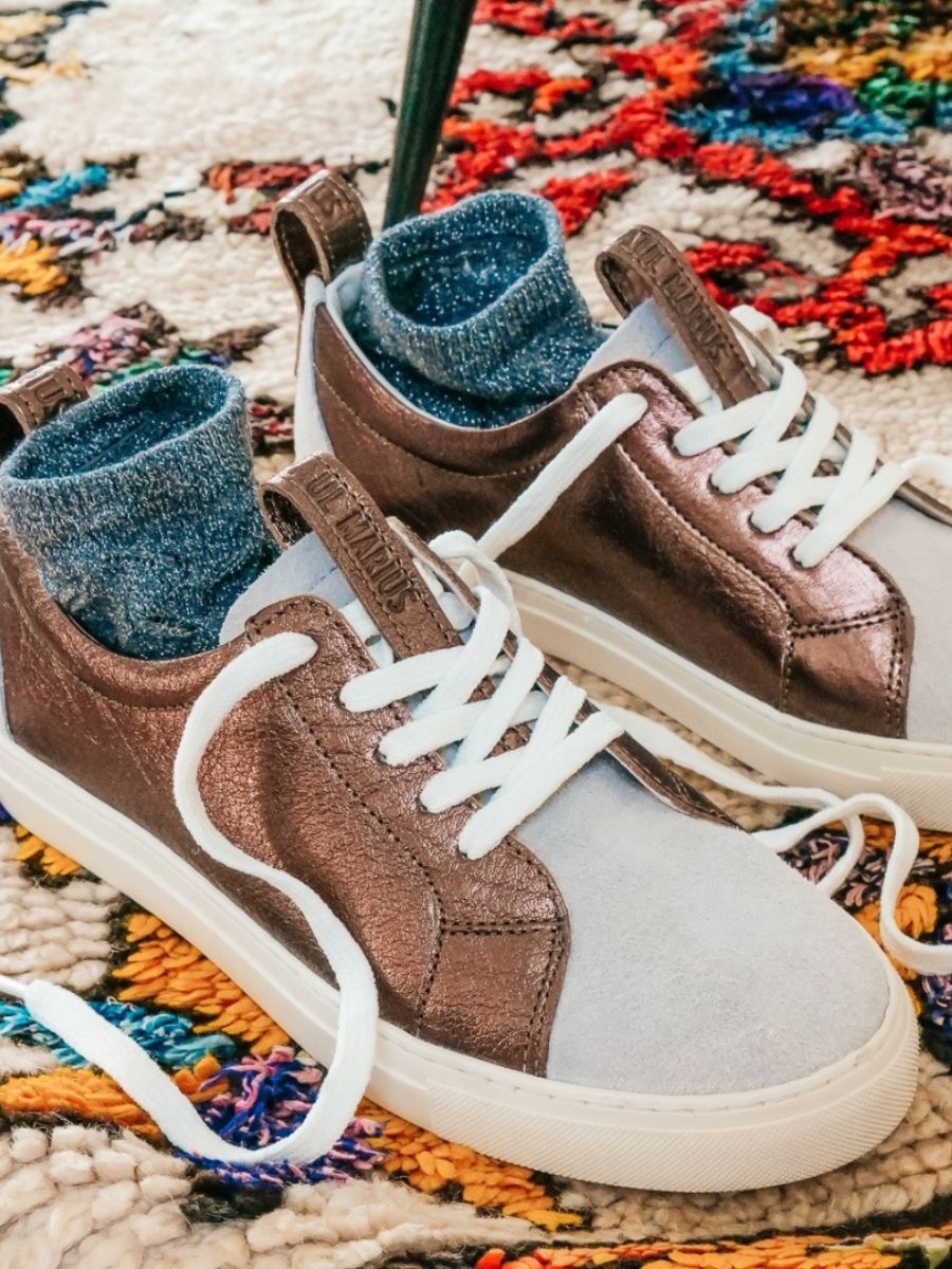 Foto-Rückansicht-Sneaker-Damen-Leder-Kupfer-Weiß-PM002-Kupfer-Weiß-Paul-Marius-PM002-C-W-S36