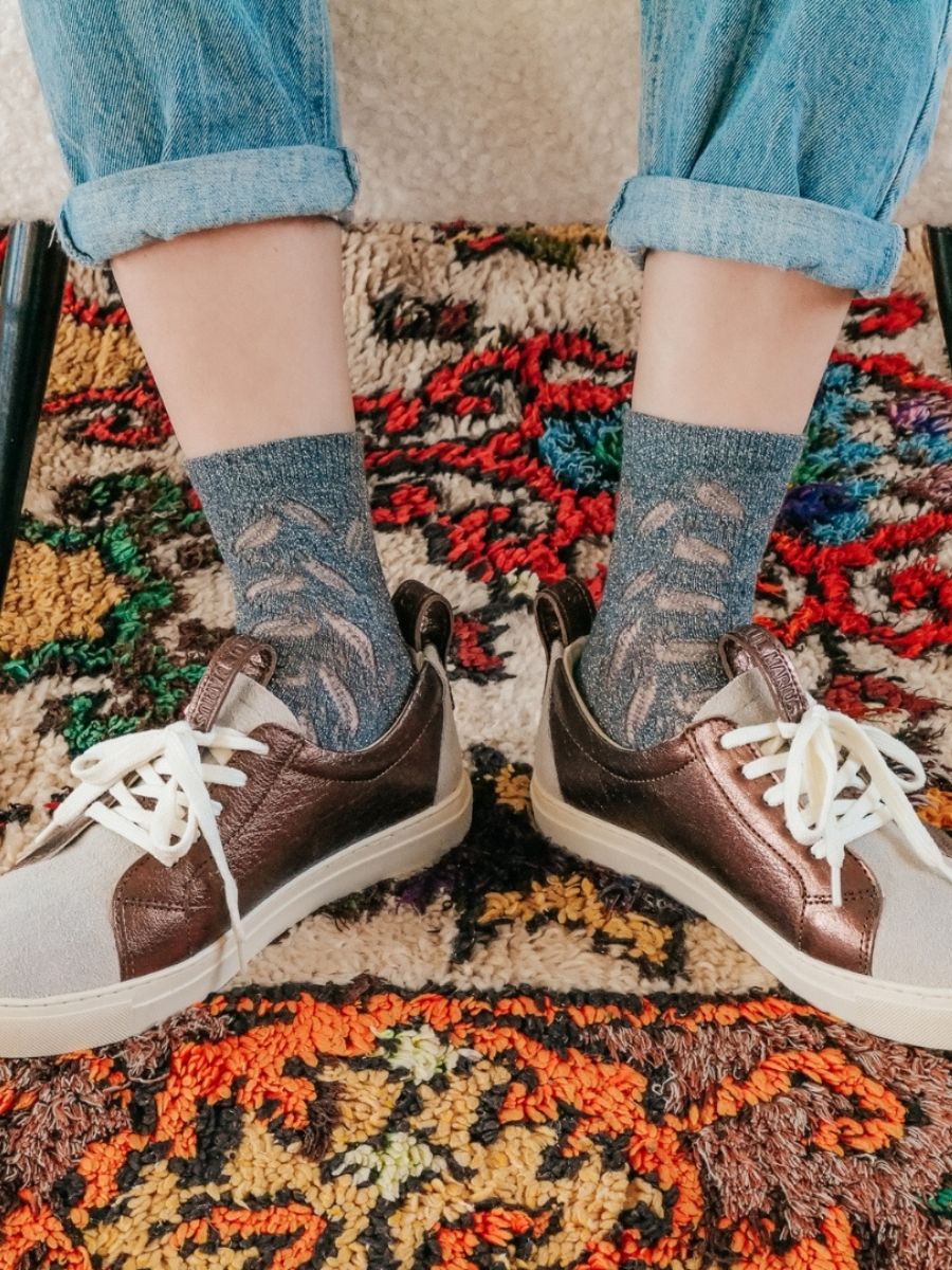 Foto-Seitenansicht-Sneaker-Damen-Leder-Kupfer-Weiß-PM002-Kupfer-Weiß-Paul Marius-PM002-C-W-S36