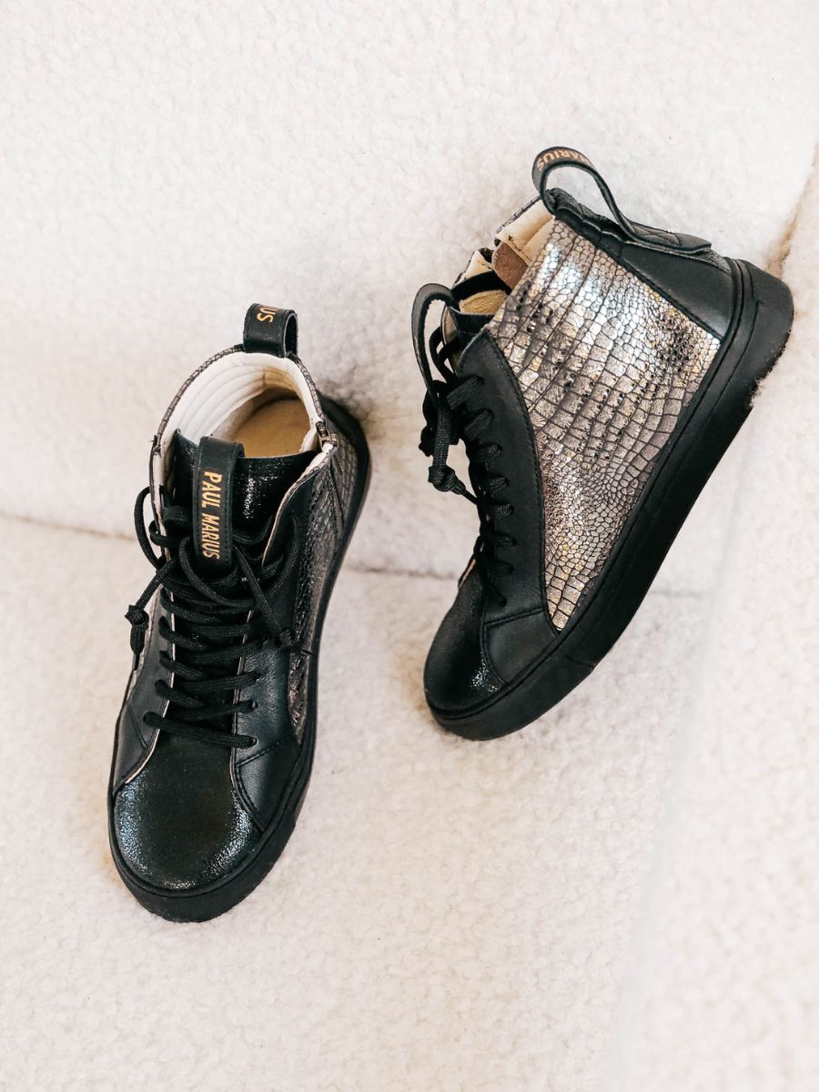 Foto-Seitenansicht-Sneaker-Damen-Leder-PM001-Onyx-Paul-Marius-PM001-Onyx-S35