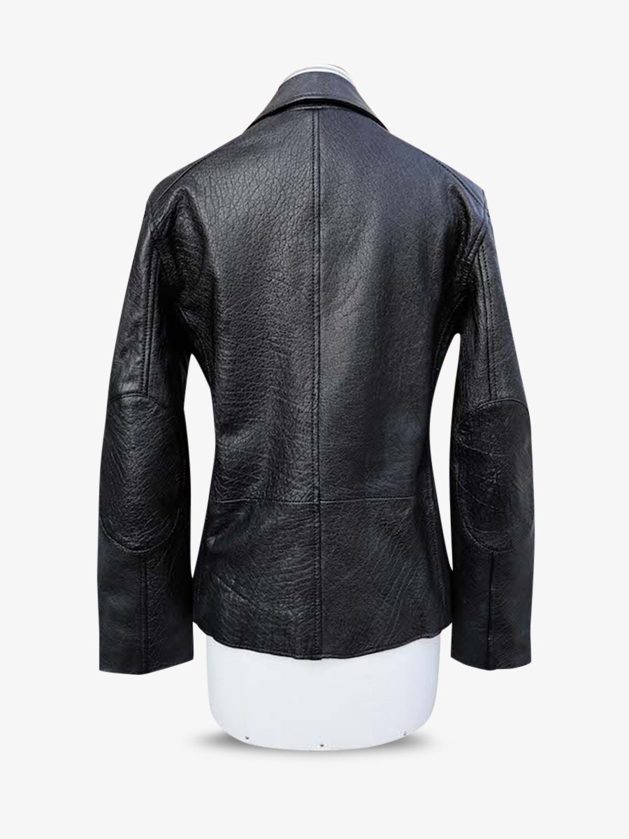 Foto-Rückansicht-Perfecto-Lederjacke-für-Damen-schwarz-LePerfecto-schwarz-Paul-Marius-wpj-b-s36