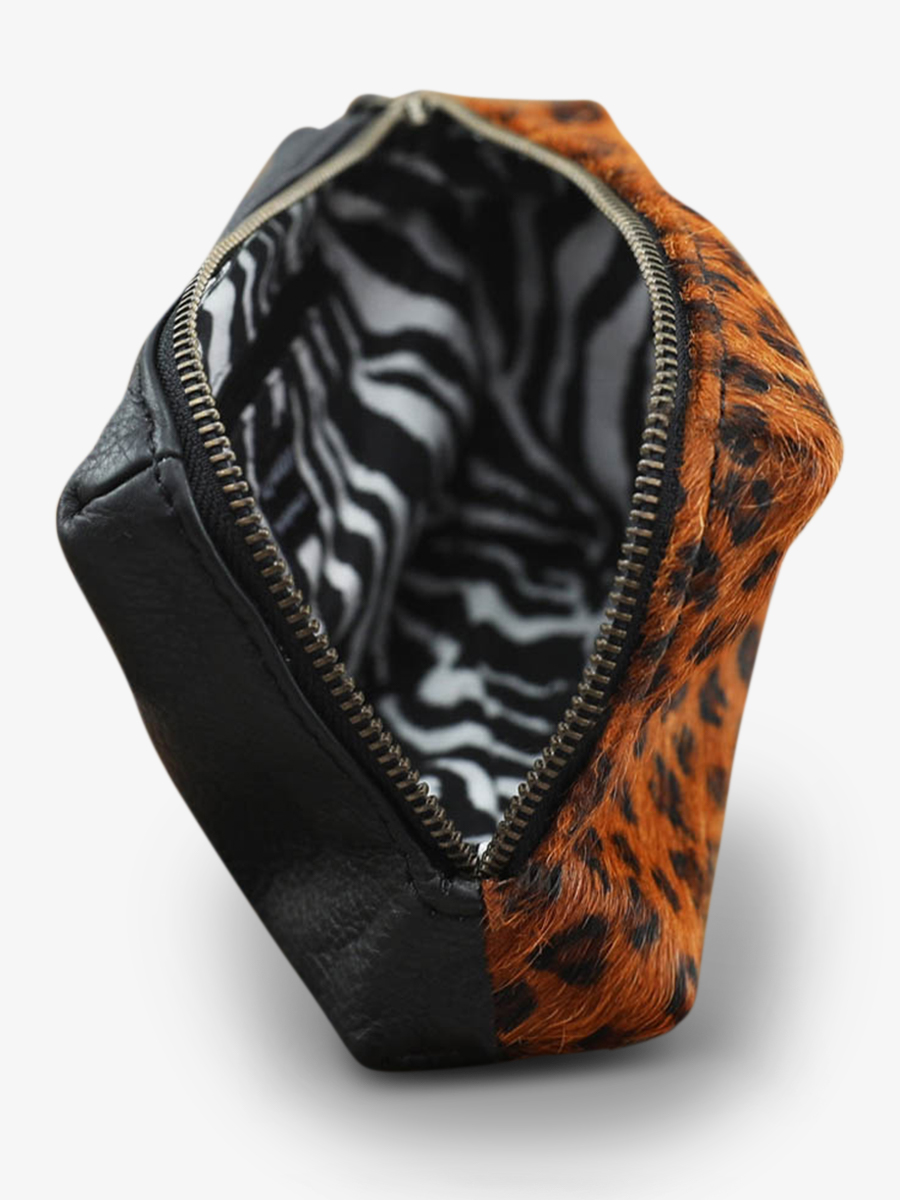 Foto-Vorderansicht-Ledertasche-Damen-schwarz-Adele-Leopard-schwarz-Paul-Marius-M500-LP-B