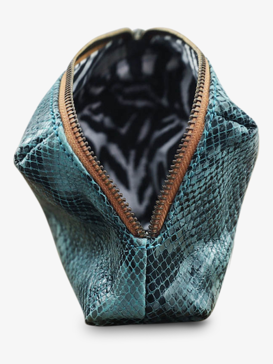 Foto-Innenansicht-Ledertasche-Damen-blau-Adele-Python-blau-Pool-Paul-Marius-M500-P-BLU