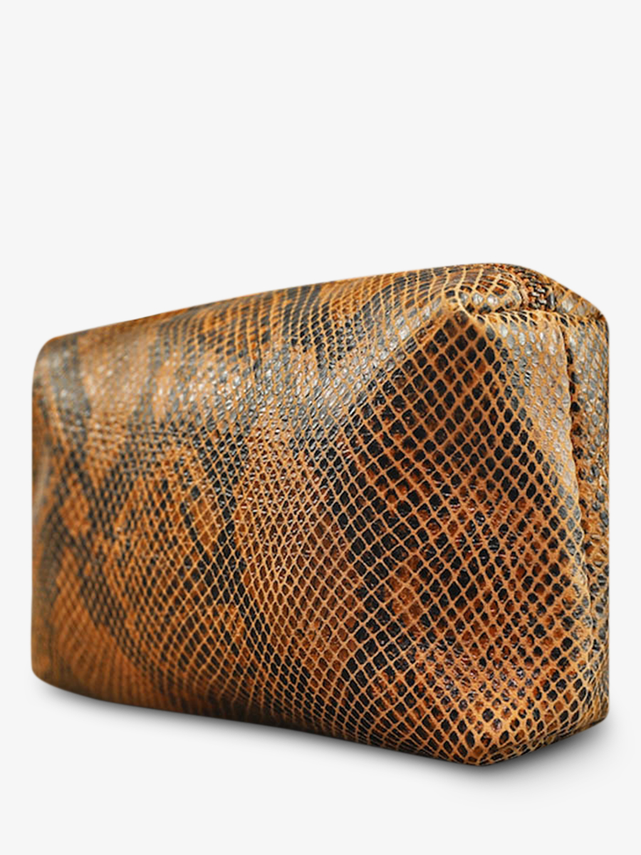 Foto-Rückansicht-Ledertasche-für-Damen-gelb-Adele-Python-Safran-Paul-Marius-M500-P-Y