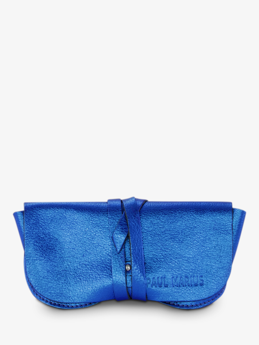 Foto-Vorderansicht-Brillenetui-Leder-Damen-blau-Brillenetui-Ultraviolet-Paul-Marius-M49-UV-B