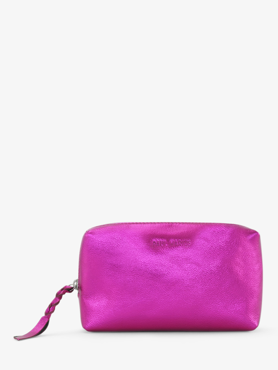 Foto-Vorderansicht-Leder-Clutch-für-Frauen-rosa-Adele-Ultraviolet-Paul-Marius-M500-UV-PI