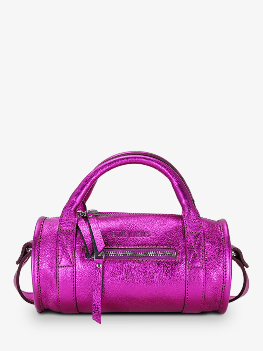 Foto-Vorderansicht-Bowlingtasche-Leder-Damen-rosa-Charlie-Ultraviolet-Paul-Marius-W30-UV-PI