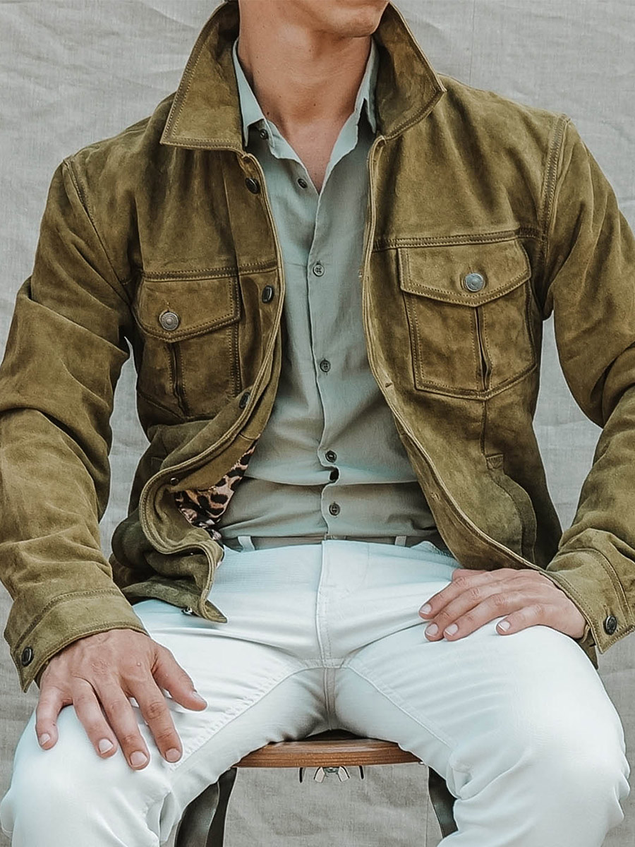 Foto-Vorderansicht-Jacke-Nubukleder-Herren-kaki-lenumero-1-kaki-paul-marius-blouson-k-s