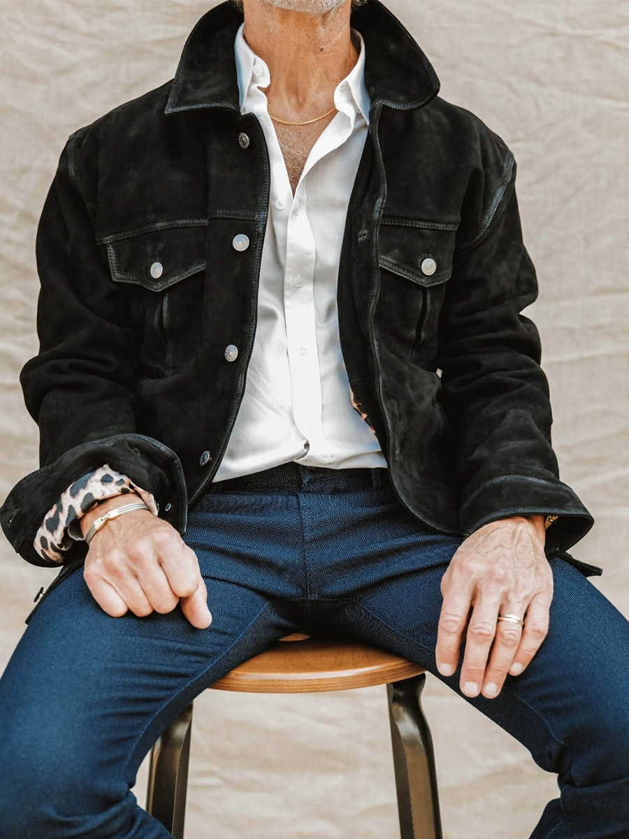 Foto-Vorderansicht-Jacke-Nubukleder-Herren-schwarz-Lenumero-1-schwarz-Paul-Marius-Blouson-B-S