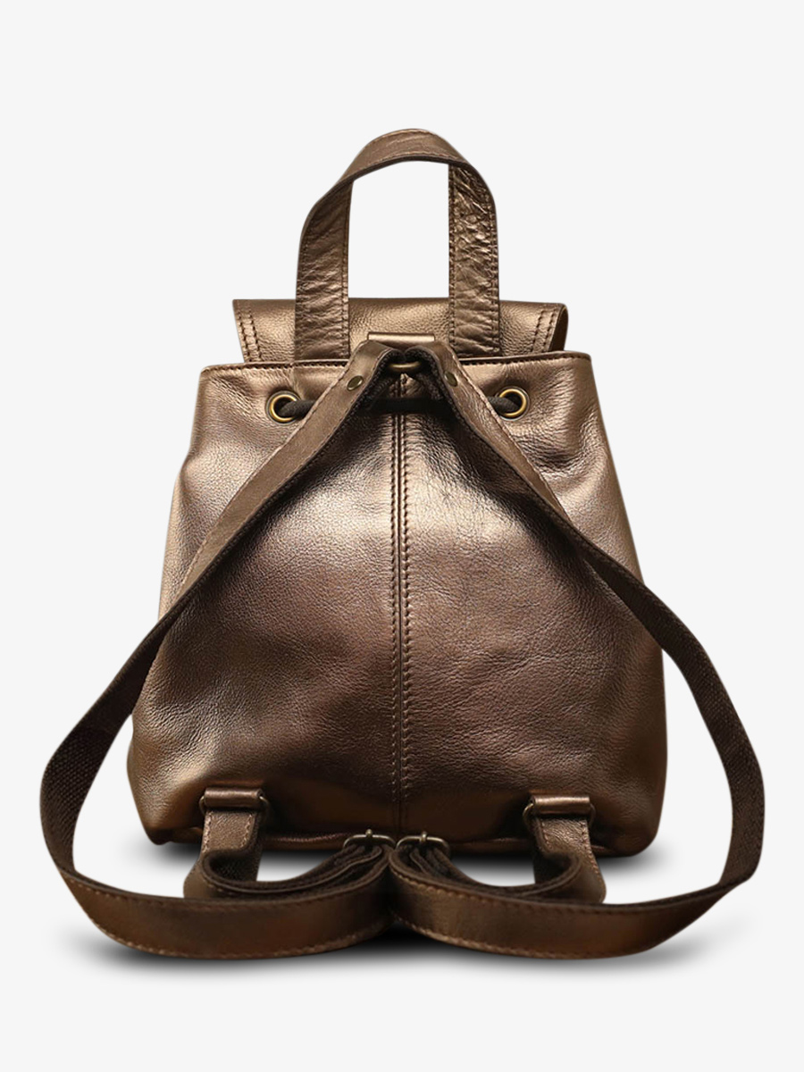 Foto-Rückansicht-Rucksack-Leder-Damen-Kupfer-LeBaroudeur-Kupfer-Paul-Marius-M40-C